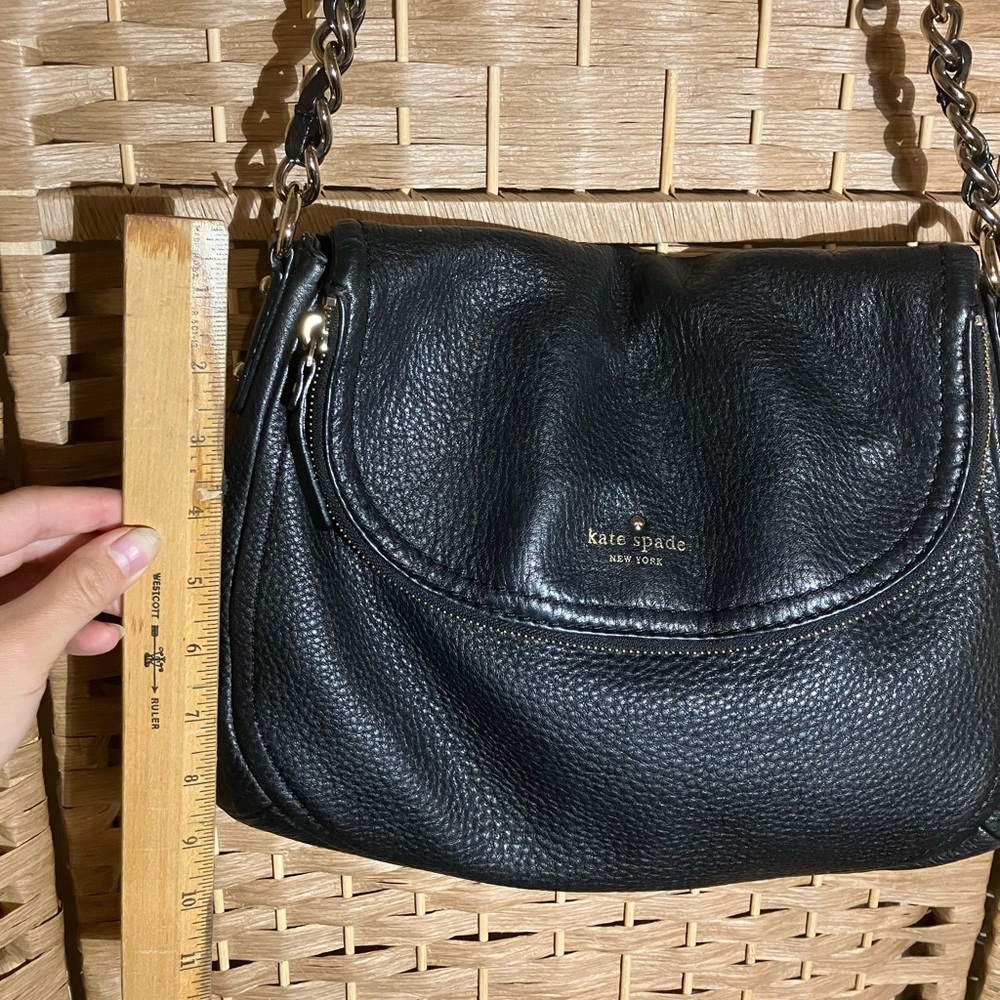 Kate Spade Black Leather Shoulder Bag - Picture 4 of 12